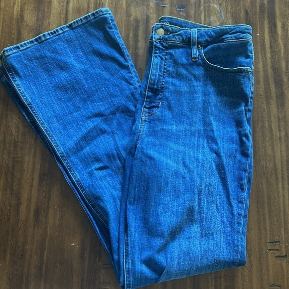 J Crew Skinny Flare in Wakeman Wash jeans BT481 Size 32 - Picture 3 of 5